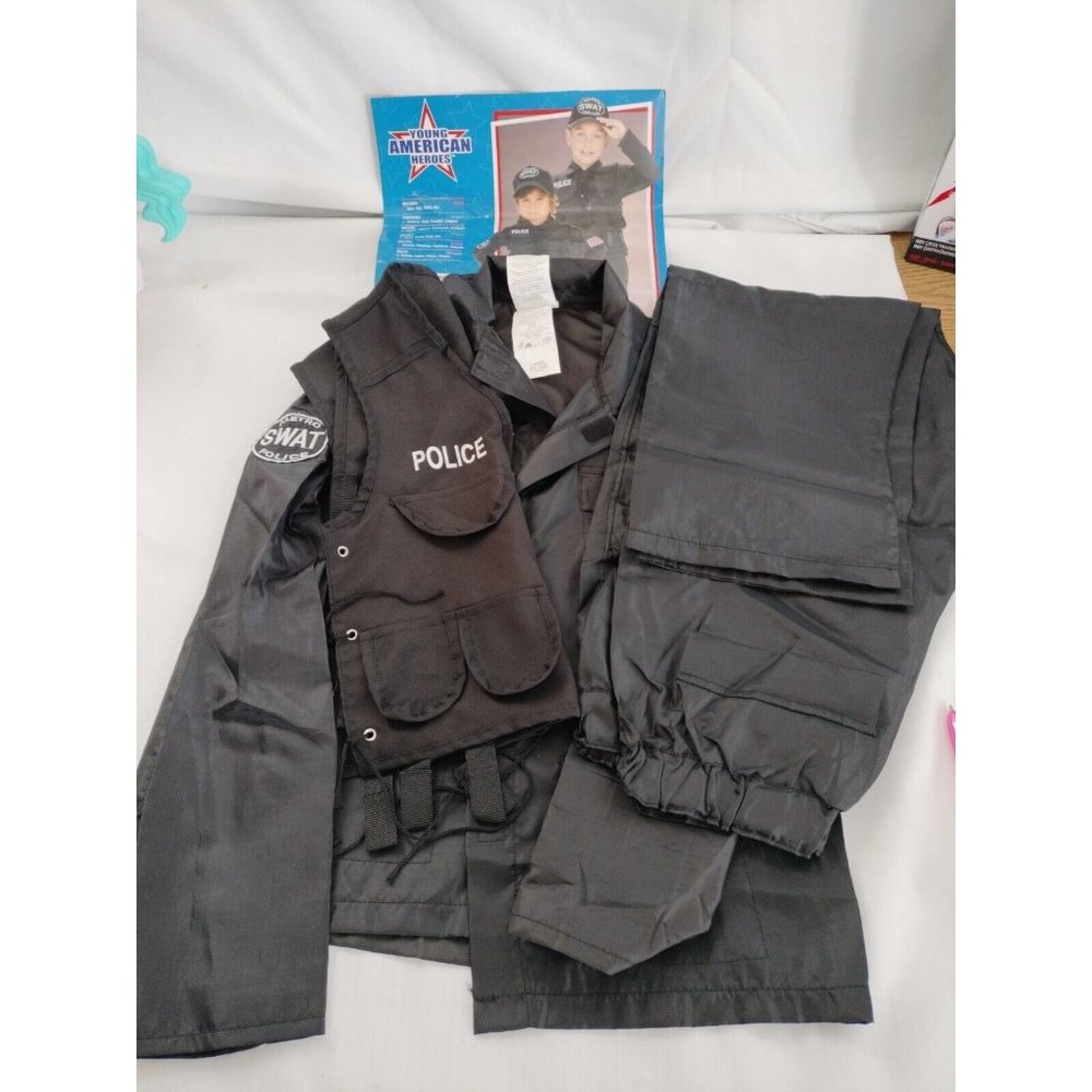 Halloweens Young American Heroes Metro Swat Police Custom Size 12-14